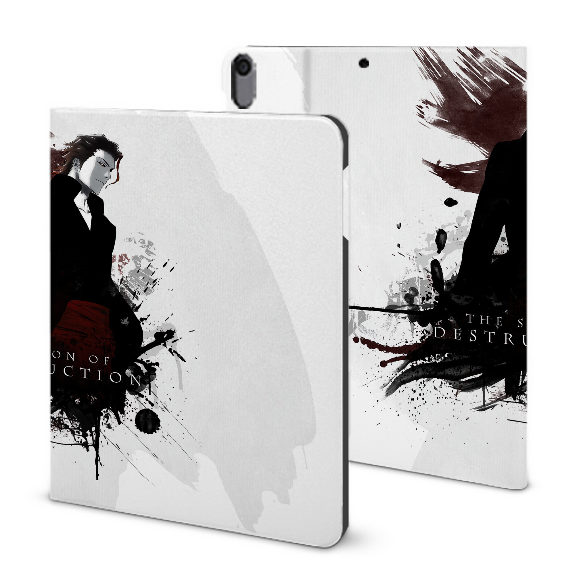 （画像用） ブリーチ BLEACH IPad ケース ブック型 PUレザー TPU 耐衝撃 軽量 薄型 ペン収納なし 全面保護 IPad 各モデル対応
